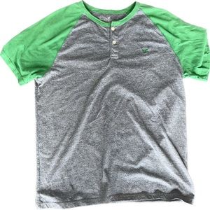 American eagle green and grey t shirt.